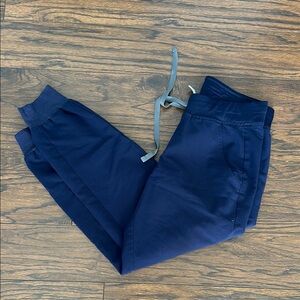 Navy Jogger Pants with Drawstring
